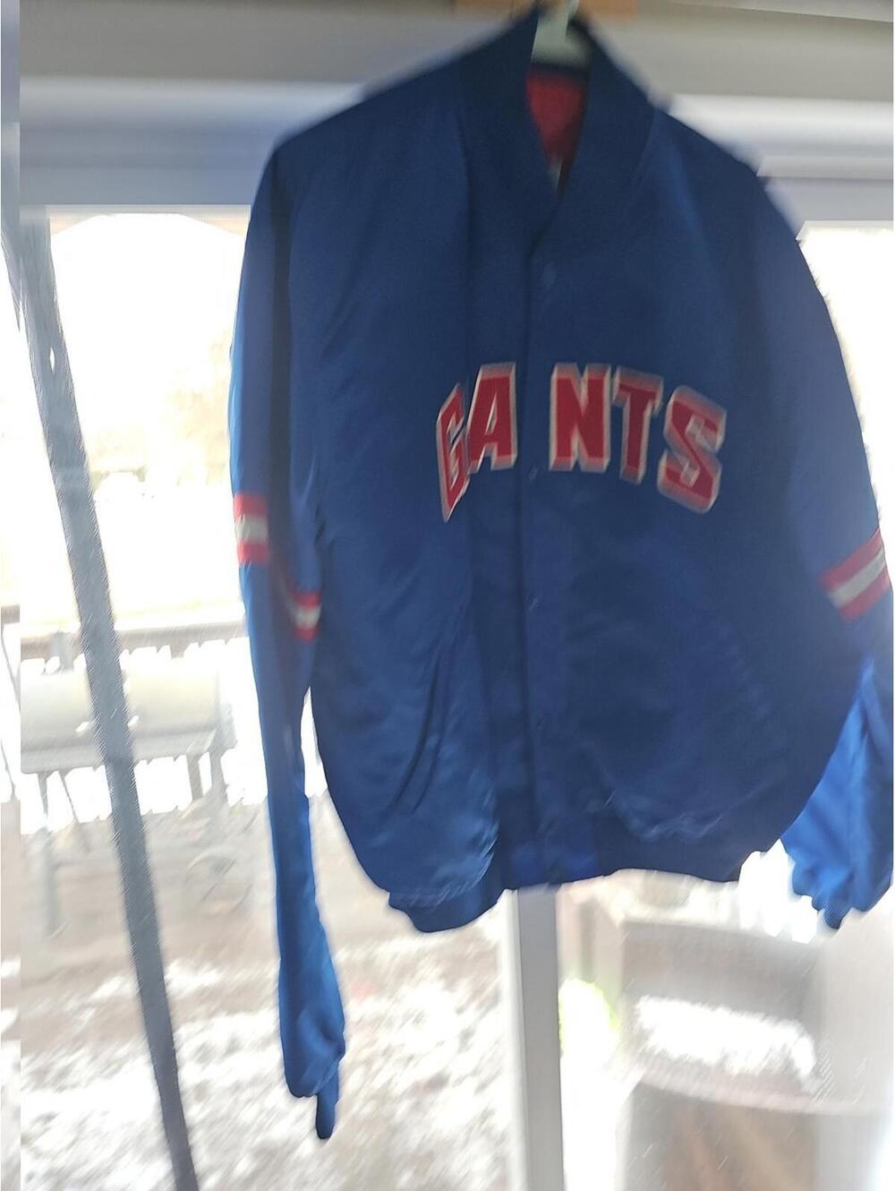 New York Giant 80s Varsity Bomber Jacket Vintage Starter NFL. SIZE XL